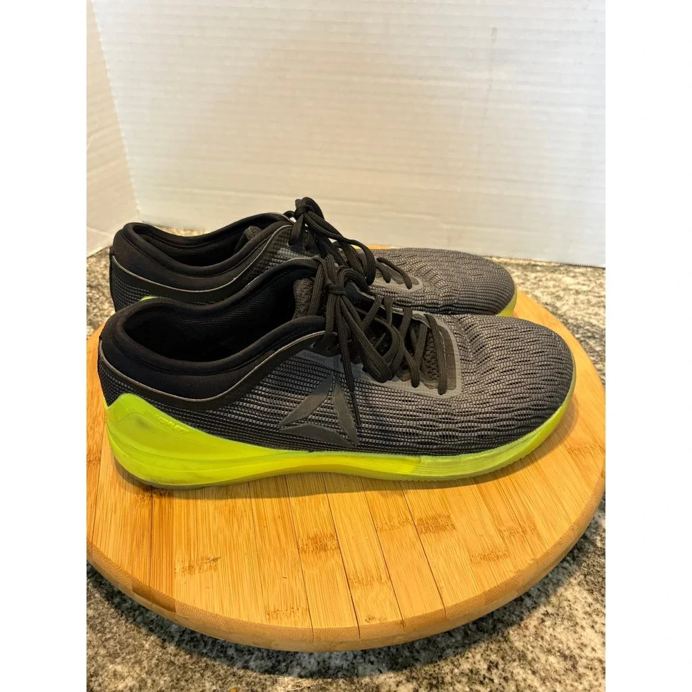 Reebok Nano 8 Flexweave Mens Training Shoes Black Solar Yellow CN2977